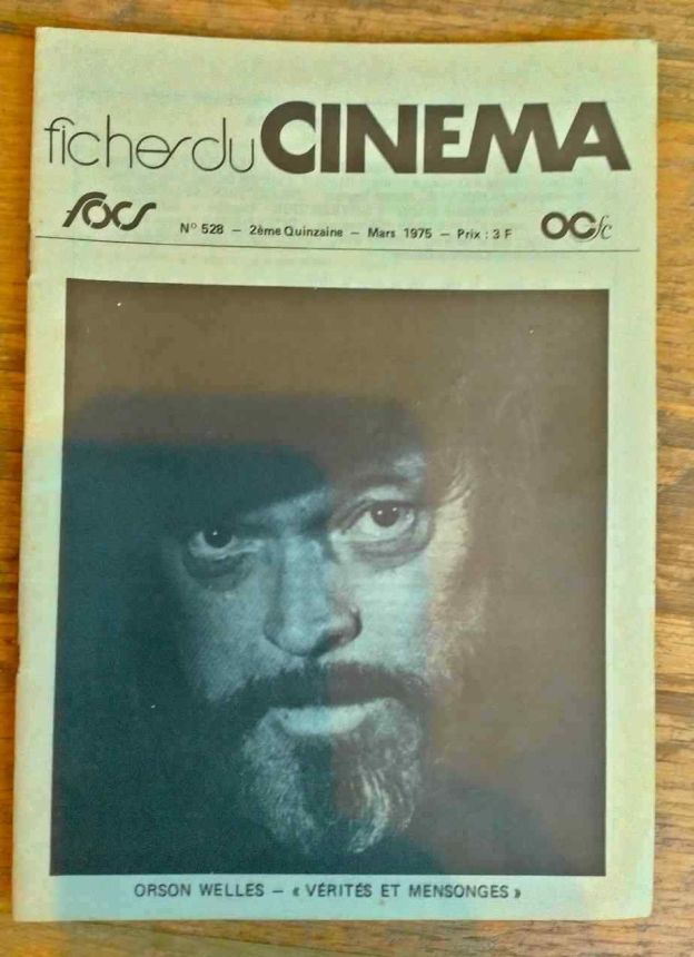 FICHES DU CINEMA | LES magazine side cover Issue 528  March 1975