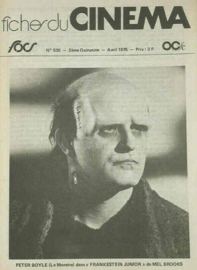 FICHES DU CINEMA | LES magazine side cover Issue 530  April 1975