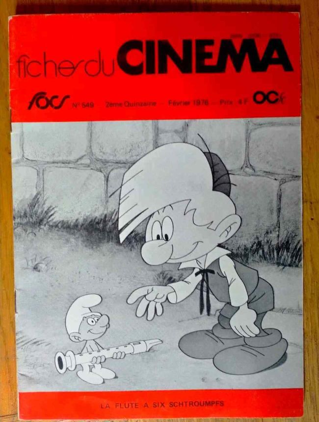 FICHES DU CINEMA | LES magazine side cover Issue 549  February 1976