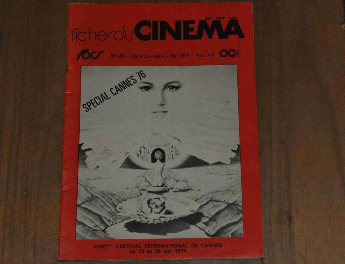 FICHES DU CINEMA | LES magazine side cover Issue 555  May 1976