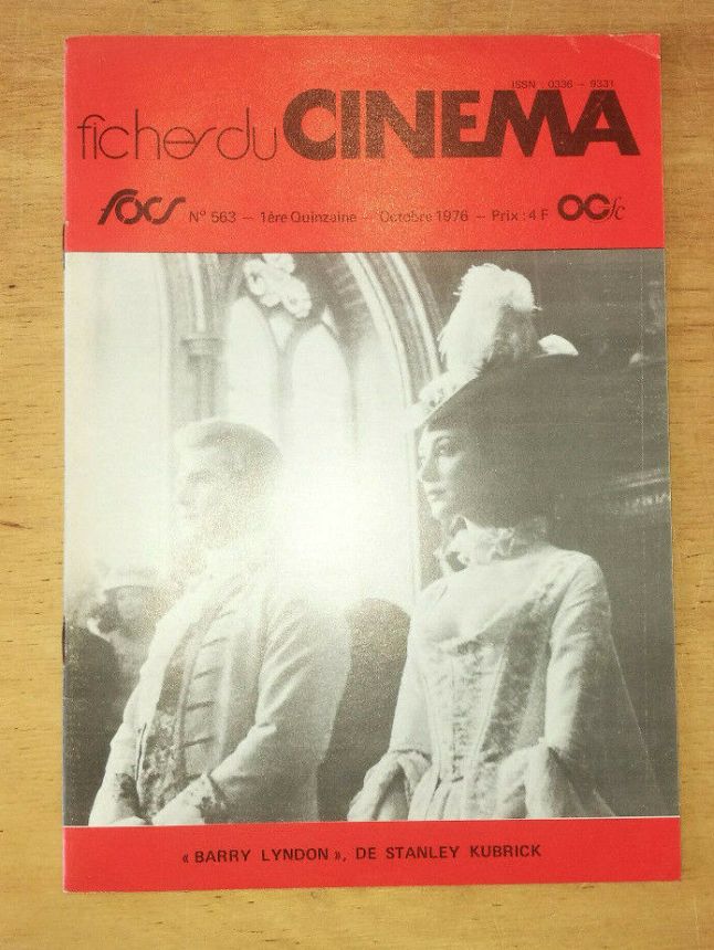 FICHES DU CINEMA | LES magazine side cover Issue 563  October 1976