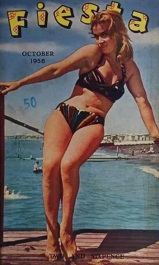FIESTA (50s UK) magazine side cover  October 1958