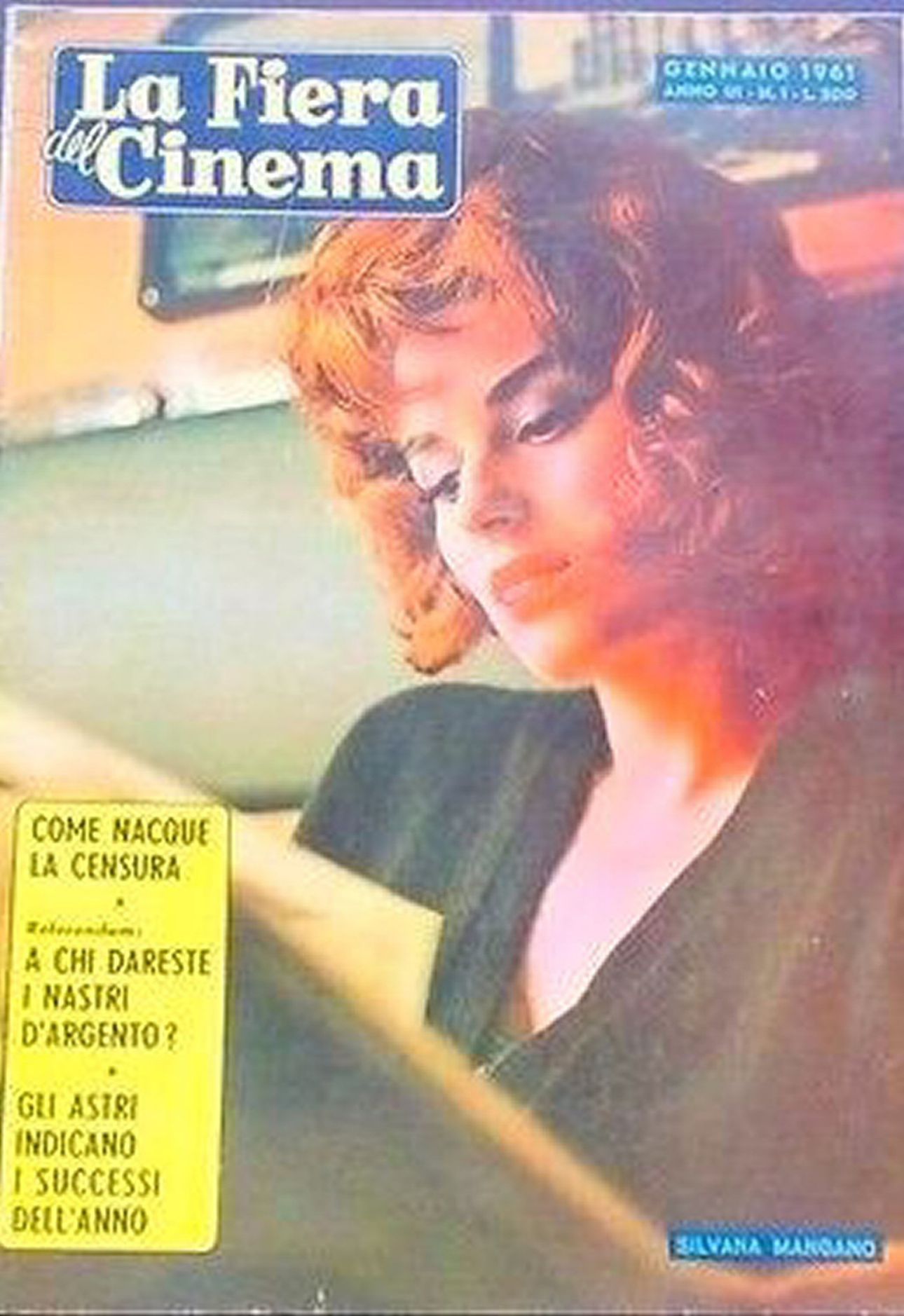 FIERA DEL CINEMA | LA magazine side cover January 1961