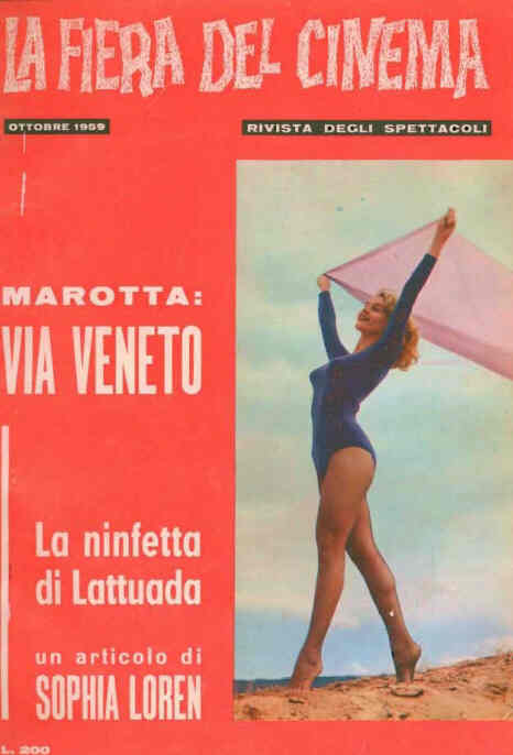 FIERA DEL CINEMA | LA magazine side cover October 1959