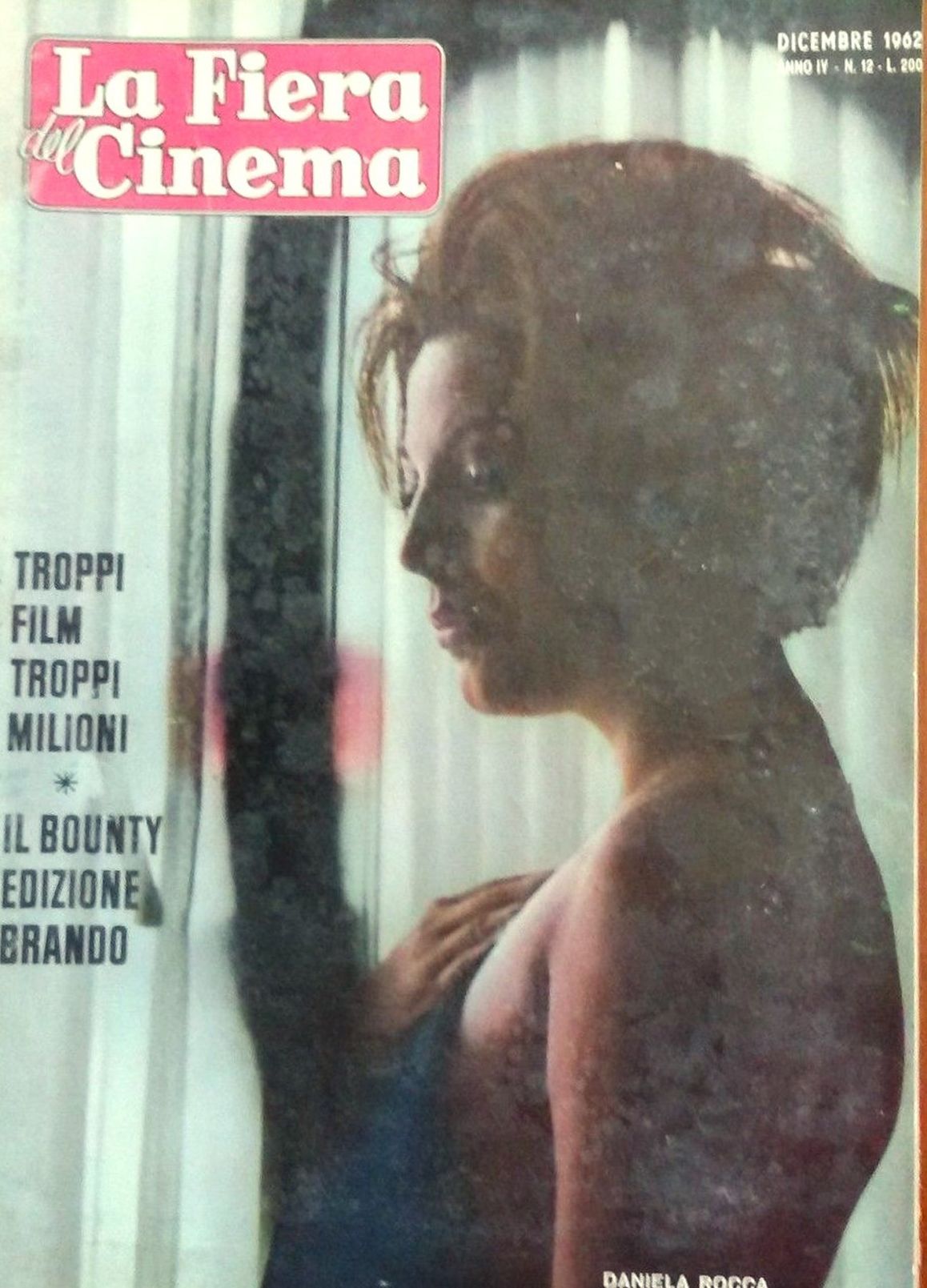 FIERA DEL CINEMA | LA magazine side cover December 1962