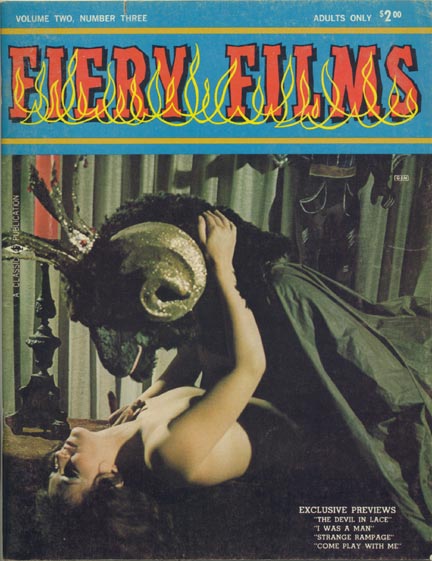 FIERY FILMS magazine side cover Issue 7  Vol 2 No 3  1968