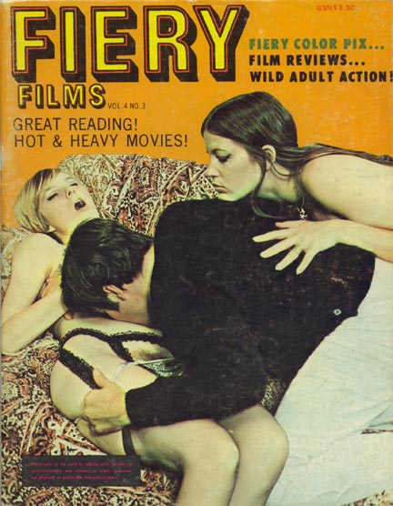 FIERY FILMS magazine side cover  Vol 4 # No 3  1971