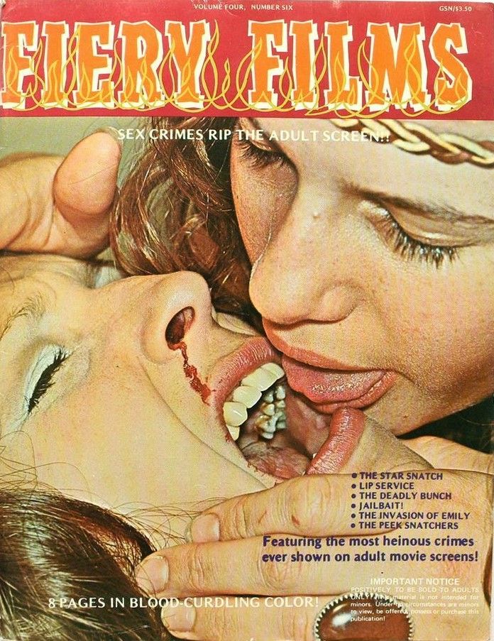 FIERY FILMS magazine side cover  Vol 4 No 6  1971
