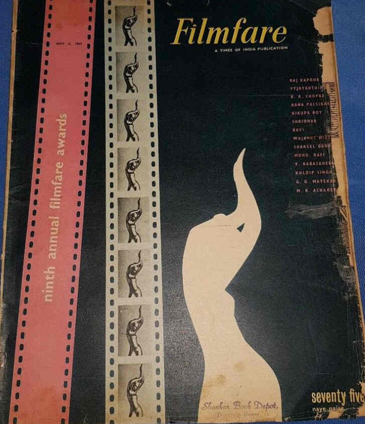 FILMFARE magazine side cover 4 May 1962