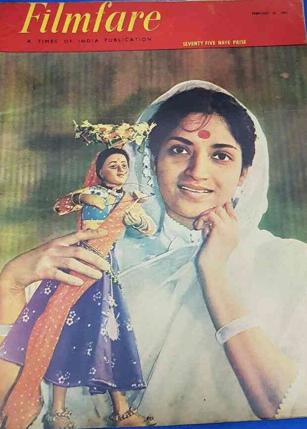 FILMFARE magazine side cover 22 February 1963