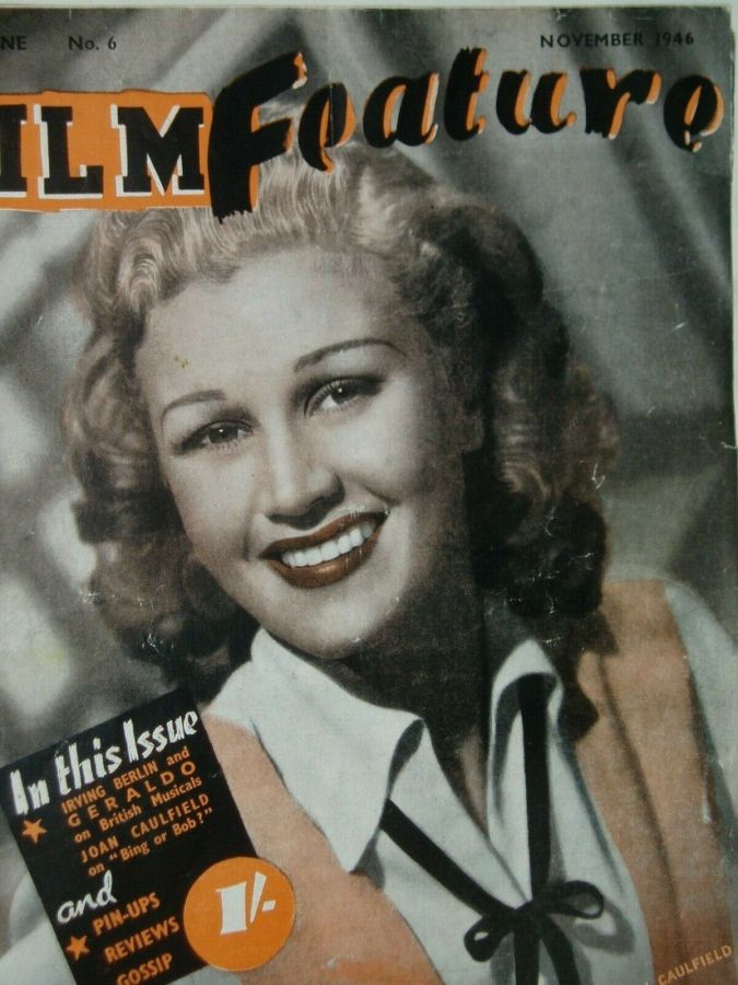 FILM FEATURE magazine side cover Issue 6  November 1946