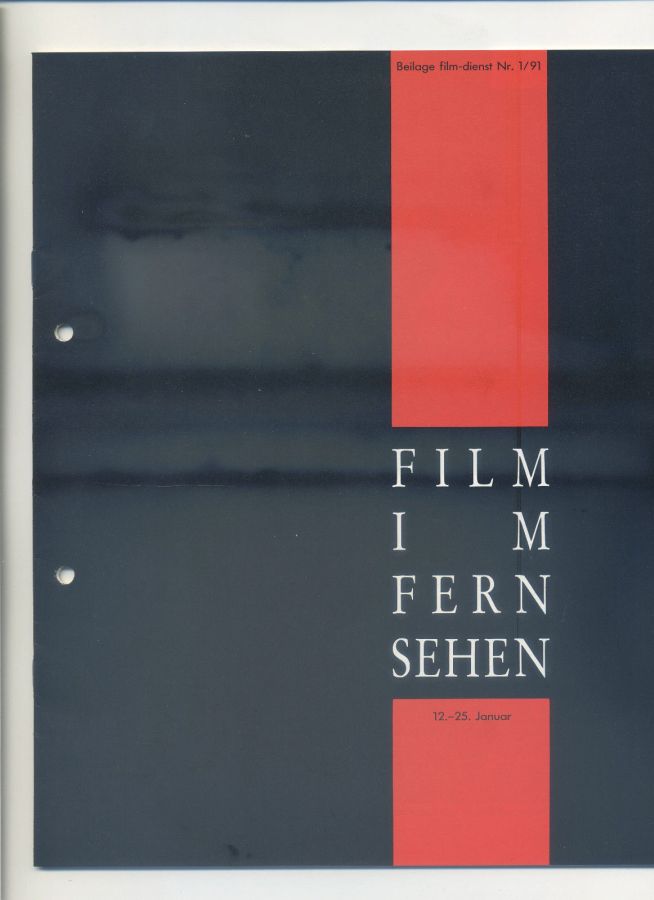 FILM IM FERNSEHEN magazine side cover Issue 1 12 January 1991