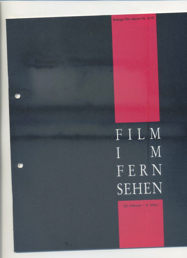 FILM IM FERNSEHEN magazine side cover Issue 4 23 February 1991