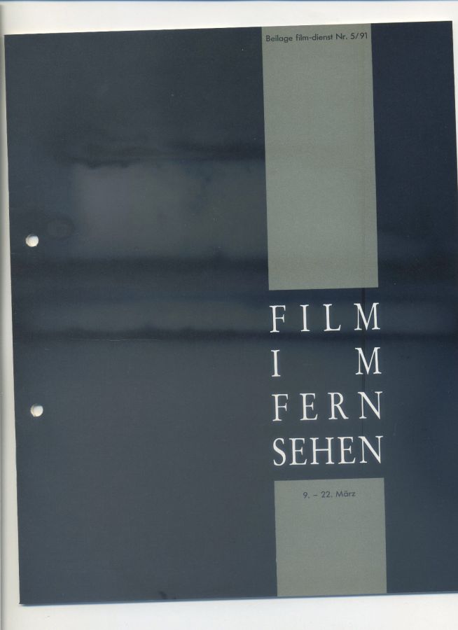 FILM IM FERNSEHEN magazine side cover Issue 5 9 March 1991