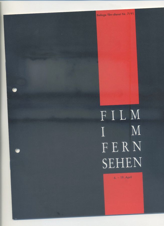 FILM IM FERNSEHEN magazine side cover Issue 7 6 April 1991