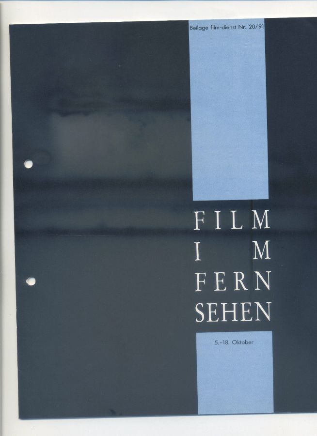 FILM IM FERNSEHEN magazine side cover Issue 20 5 October 1991