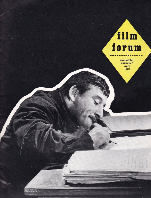 FILM FORUM (Neth) magazine side cover Issue 4 April 1953