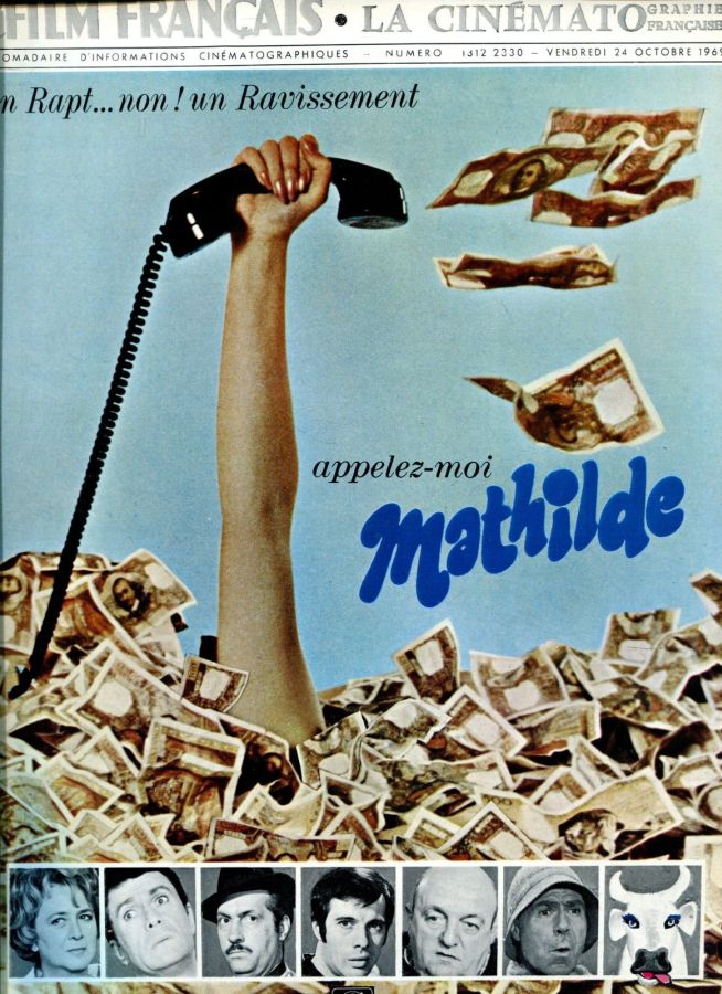 FILM FRANCAIS | LE magazine side cover Issue 1312 24 October 1969