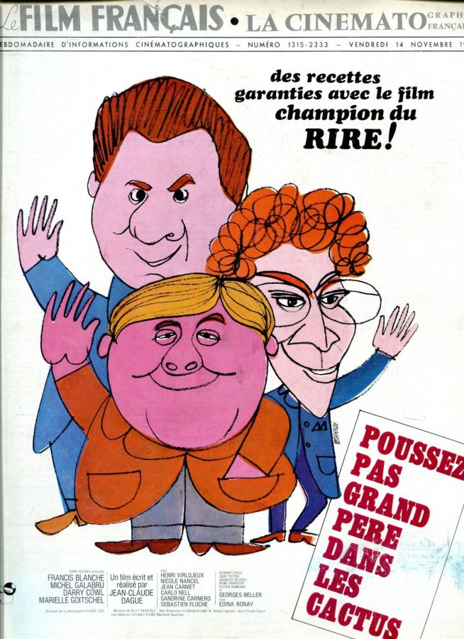 FILM FRANCAIS | LE magazine side cover Issue 1315 14 November 1969