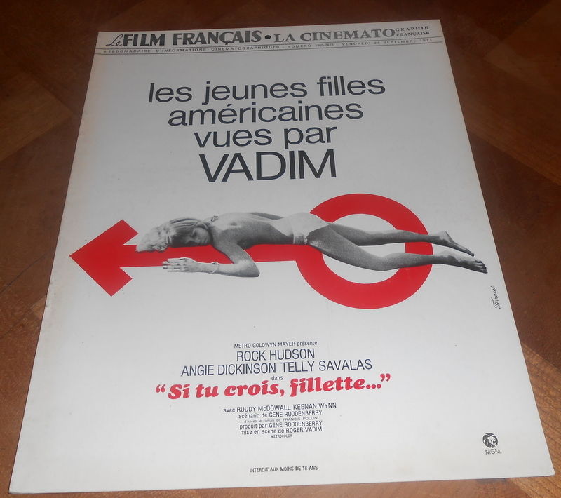 FILM FRANCAIS | LE magazine side cover Issue 1405 24 September 1971