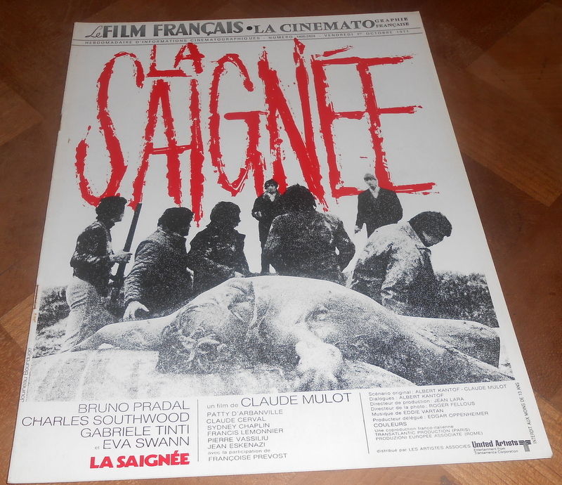 FILM FRANCAIS | LE magazine side cover Issue 1406 1 October 1971