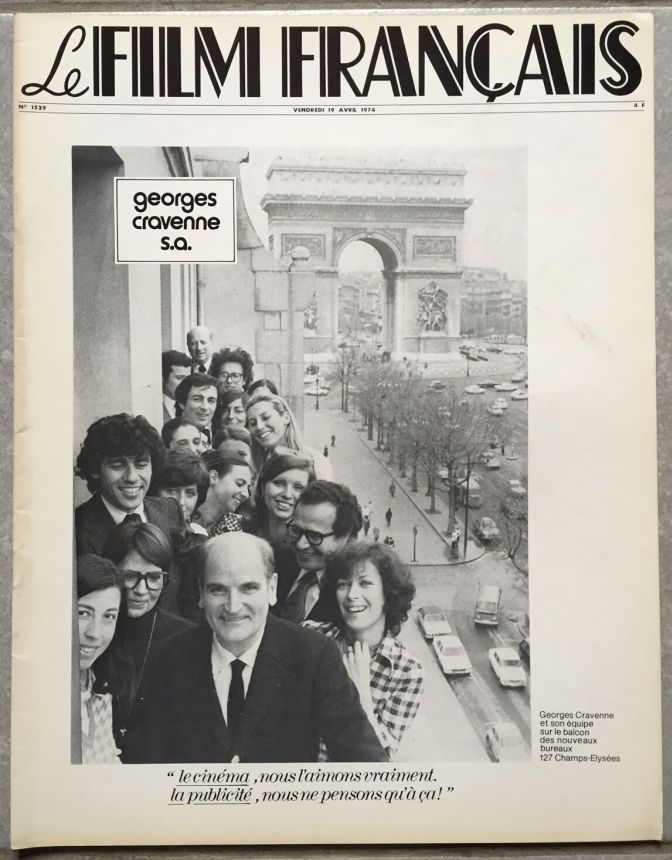 FILM FRANCAIS | LE magazine side cover Issue 1529 19 April 1974