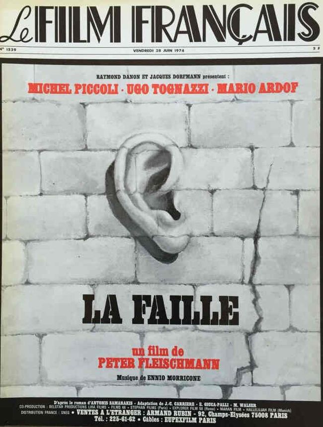 FILM FRANCAIS | LE magazine side cover Issue 1539 28 June 1974