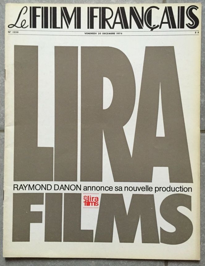 FILM FRANCAIS | LE magazine side cover Issue 1559 20 December 1974
