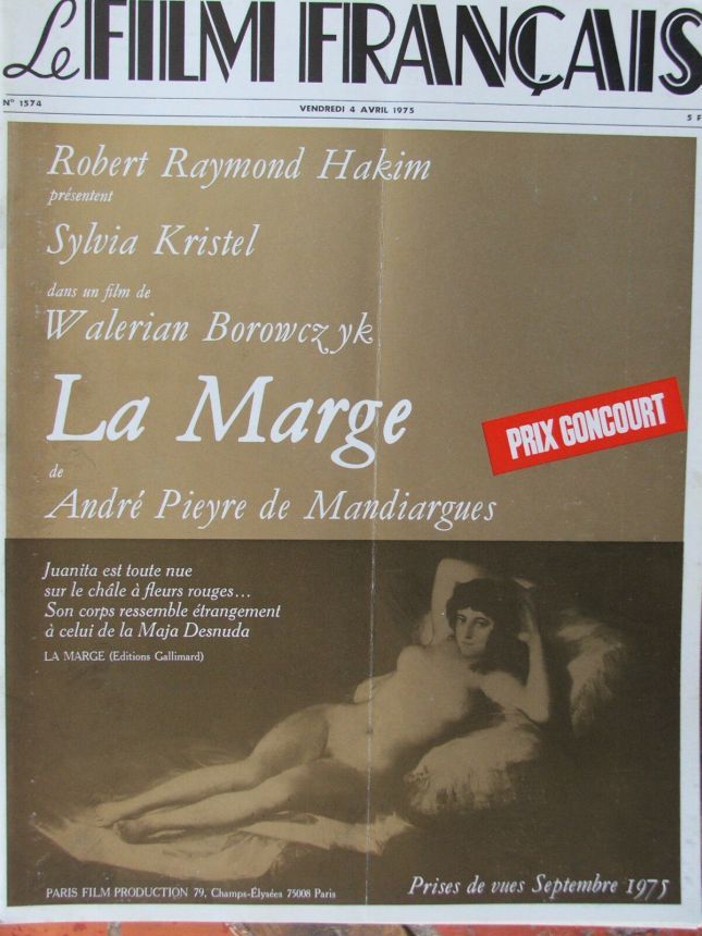 FILM FRANCAIS | LE magazine side cover Issue 1574 4 April 1975