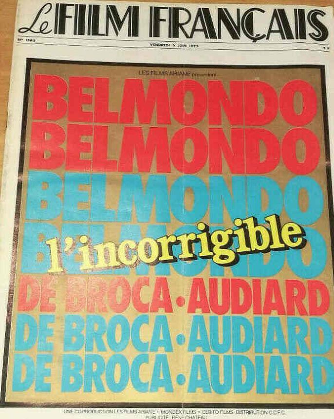 FILM FRANCAIS | LE magazine side cover Issue 1583 6 June 1975