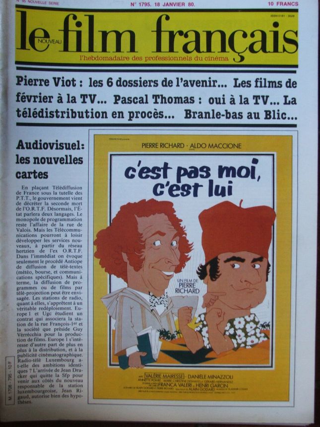 FILM FRANCAIS | LE magazine side cover Issue 1795 18 January 1980