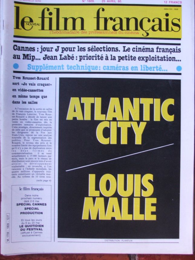 FILM FRANCAIS | LE magazine side cover Issue 1809 25 April 1980