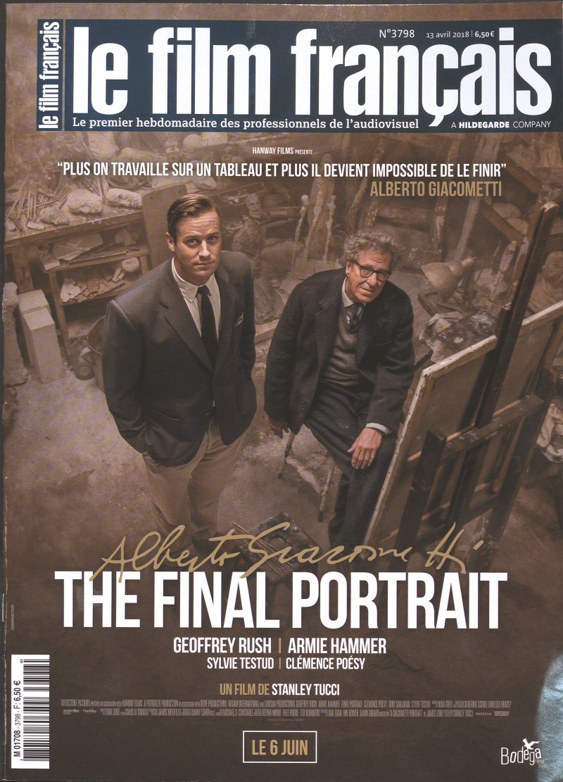 FILM FRANCAIS | LE magazine side cover Issue 3798 13 April 2018
