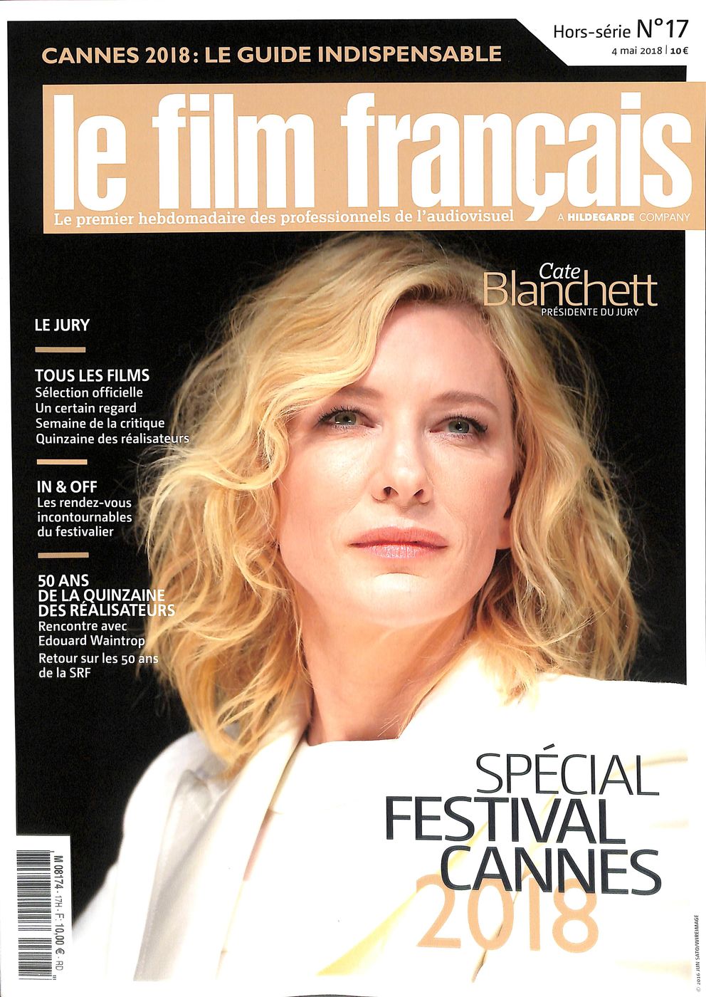 FILM FRANCAIS | LE magazine side cover Issue 17  Special 9 May 2018