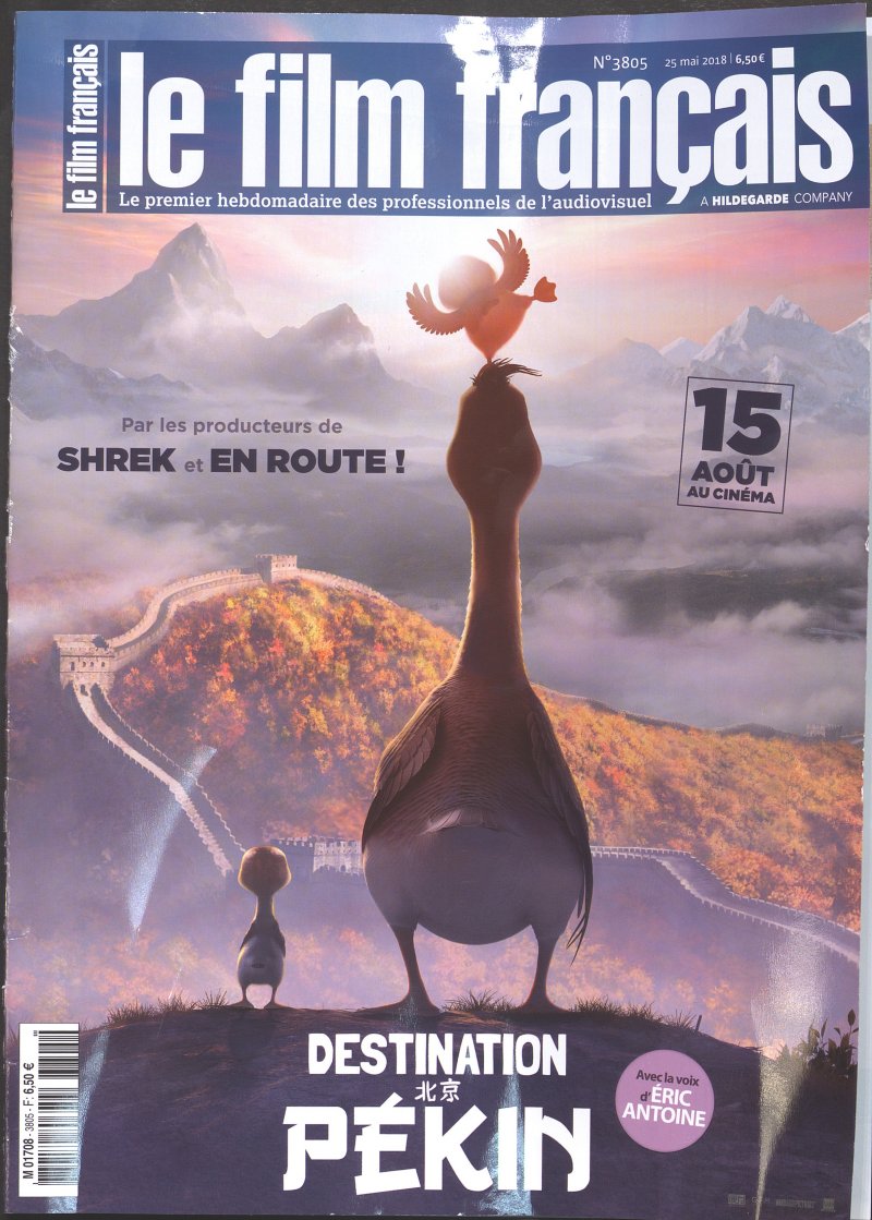 FILM FRANCAIS | LE magazine side cover Issue 3805 25 May 2018