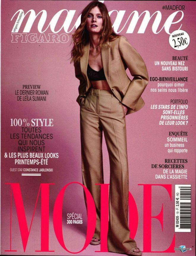 MADAME FIGARO FRANCE magazine side cover 28 February 2020