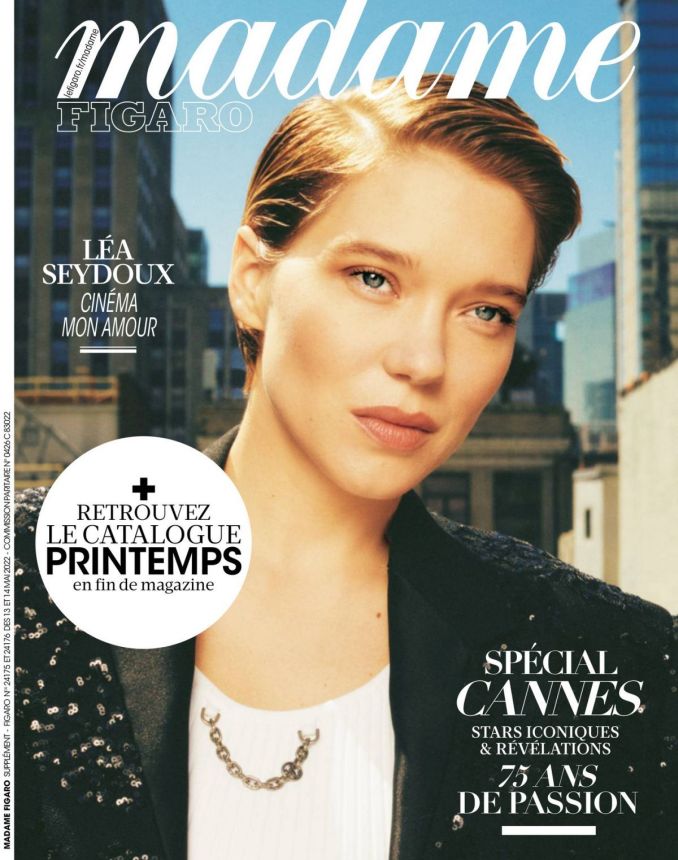 MADAME FIGARO FRANCE magazine side cover 13 May 2022