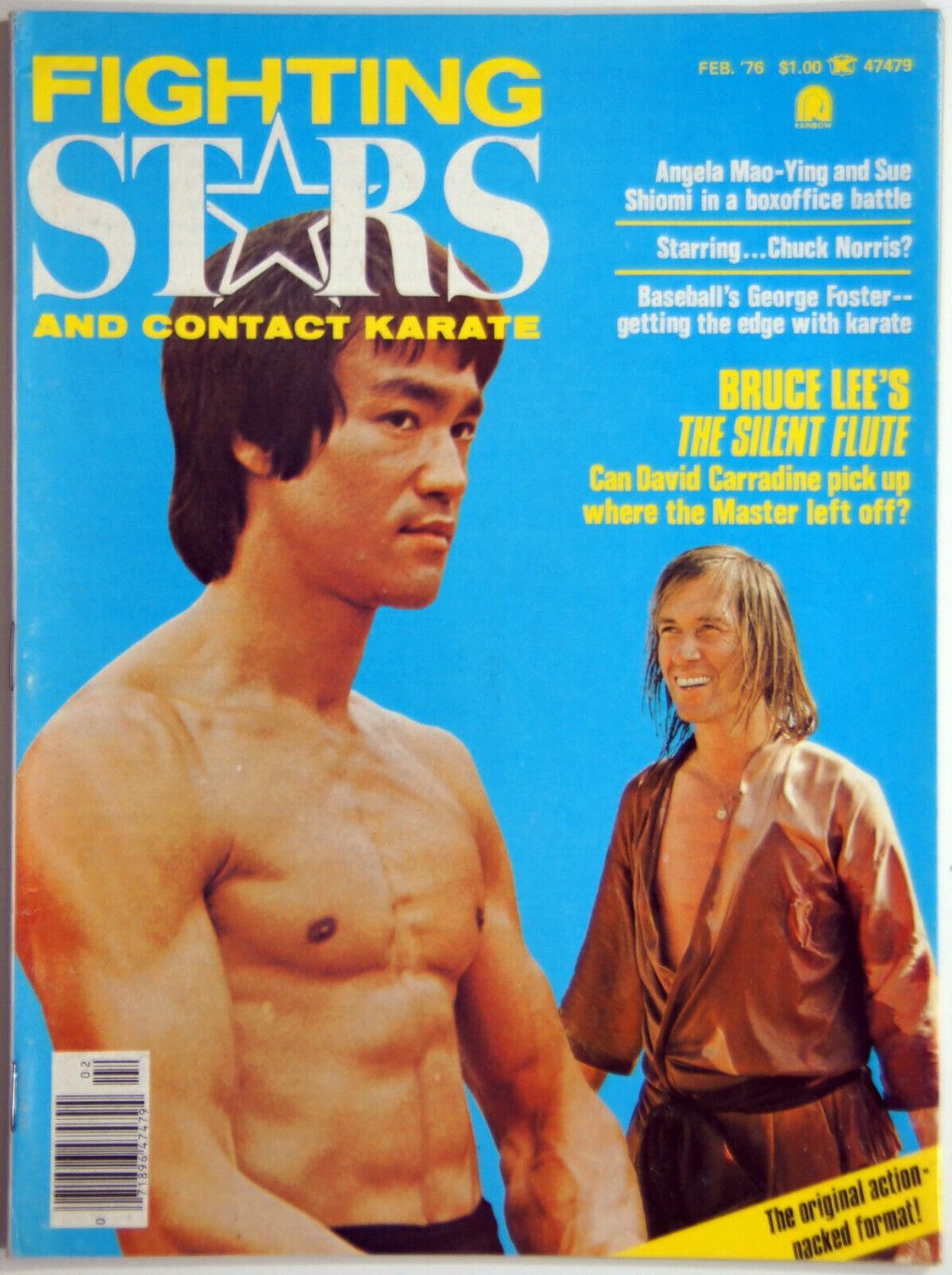 FIGHTING STARS magazine side cover February 1977