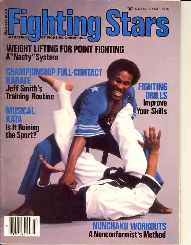 FIGHTING STARS magazine side cover April 1984