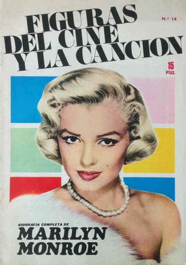 FIGURAS DEL CINE Y LA CANCION magazine side cover Issue 14   1969