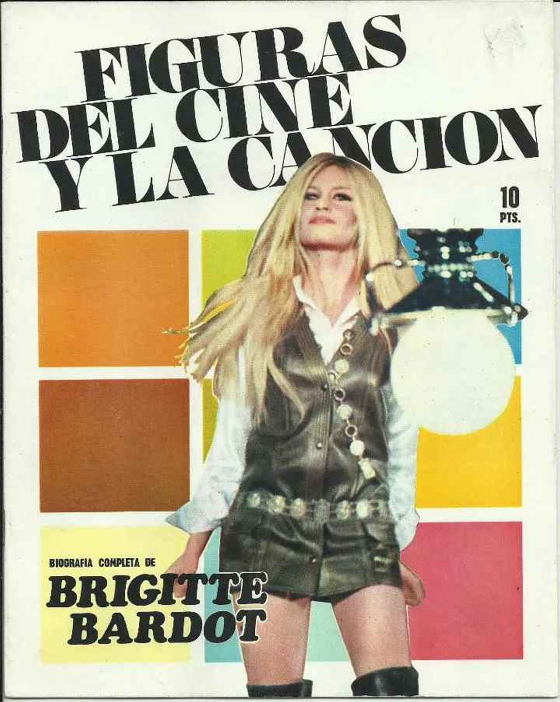 FIGURAS DEL CINE Y LA CANCION magazine side cover Issue 4   1969