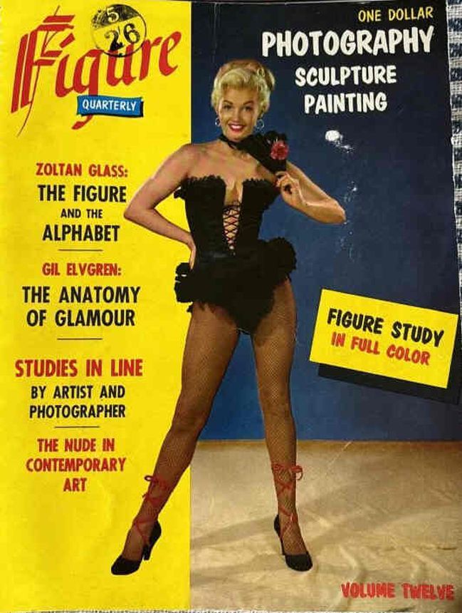 FIGURE USA magazine side cover Issue 12   1956