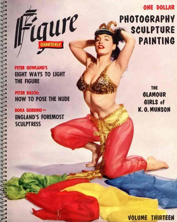 FIGURE USA magazine side cover Issue 13   1956