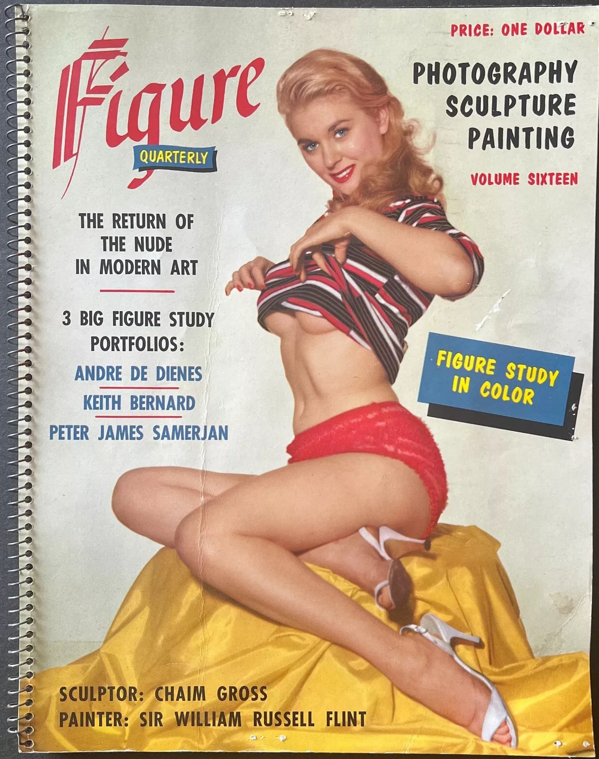 FIGURE USA magazine side cover Issue 16   1957