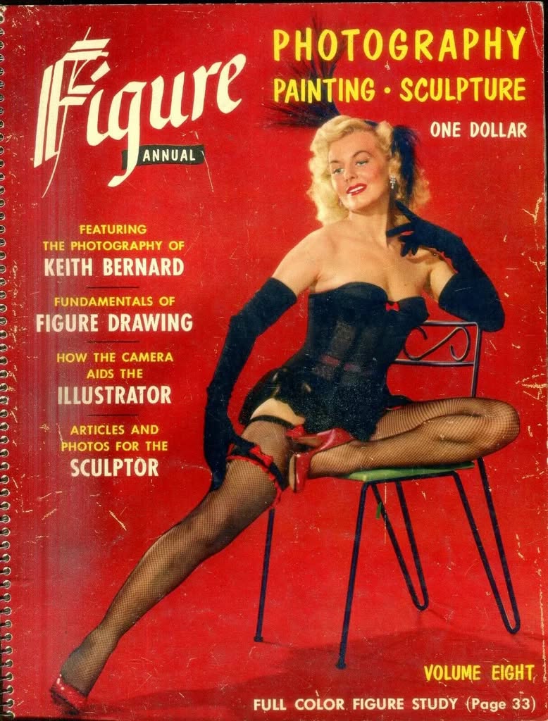 FIGURE USA magazine side cover  Vol 8   1955