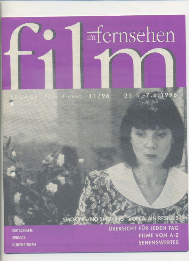 FILM IM FERNSEHEN magazine side cover Issue 11 25 May 1996