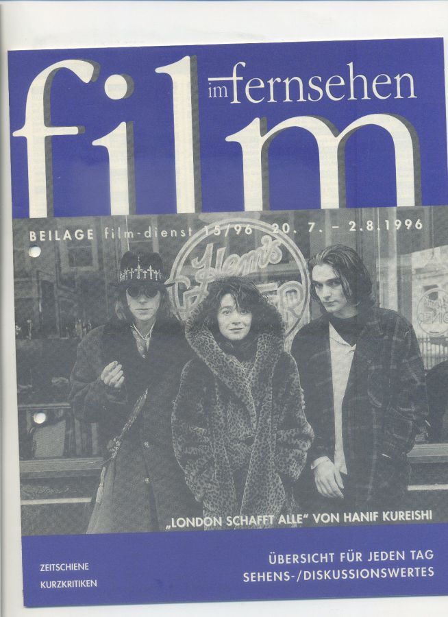 FILM IM FERNSEHEN magazine side cover Issue 15 20 July 1996