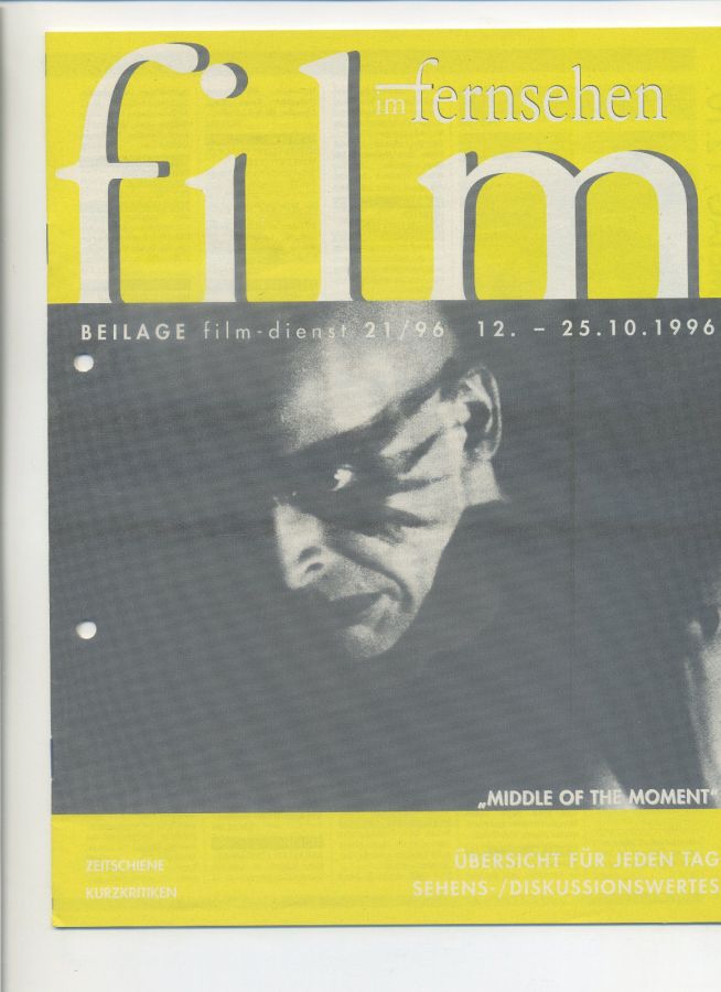 FILM IM FERNSEHEN magazine side cover Issue 21 12 October 1996