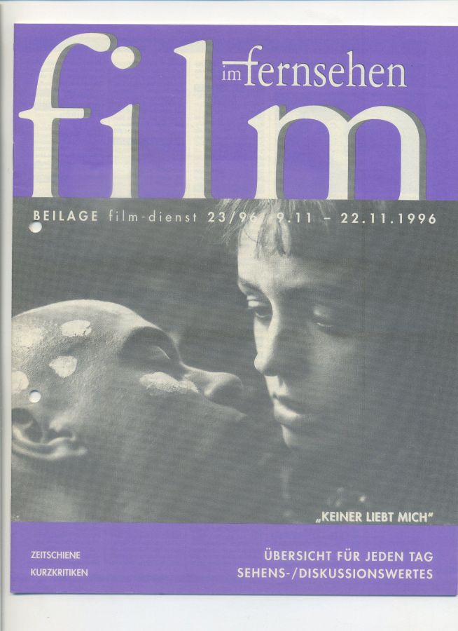 FILM IM FERNSEHEN magazine side cover Issue 23 9 November 1996