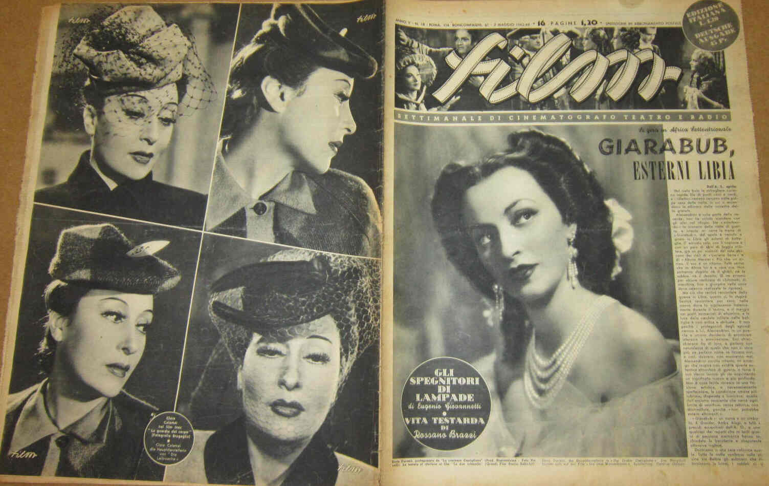 FILM (1938-50) magazine side cover Issue 18 2 May 1942
